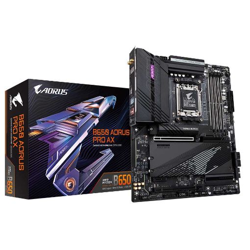 Obrázek GIGABYTE MB Sc AM5 B650 AORUS PRO AX, AMD B650, 4xDDR5, 1xHDMI, WI-FI