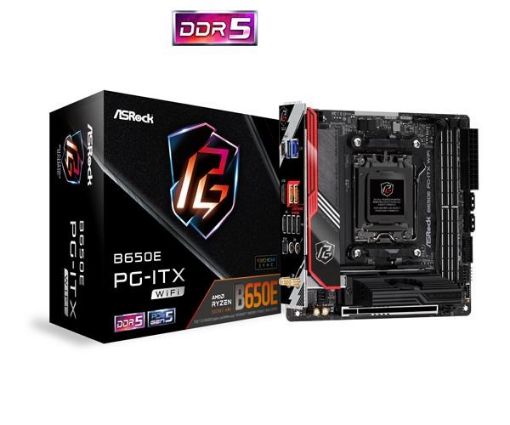 Obrázek ASRock MB Sc AM5 B650E PG-ITX WIFI, AMD B650, 2xDDR5, 1xHDMI, WI-FI, mini-ITX