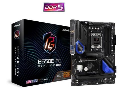 Obrázek ASRock MB Sc AM5 B650E PG Riptide WIFI, AMD B650, 4xDDR5, 1xHDMI, WI-FI