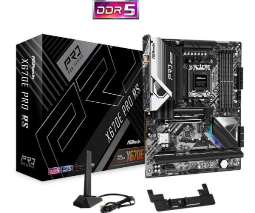 Obrázek ASRock MB Sc AM5 X670E PRO RS, AMD X670, 4xDDR5, 1xDP, 1xHDMI, WI-FI