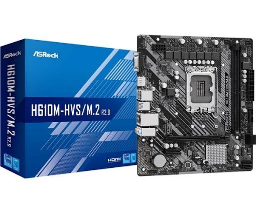 Obrázek ASRock MB Sc LGA1700 H610M-HVS/M.2 R2.0, Intel H610, 2xDDR4, 1xHDMI, 1xVGA, mATX