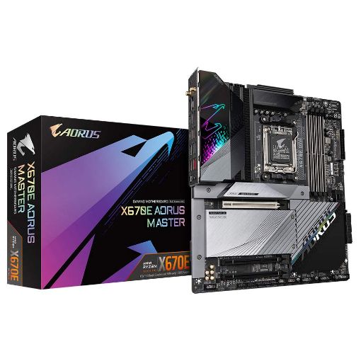 Obrázek GIGABYTE MB Sc AM5 X670E AORUS MASTER, AMD X670, 4xDDR5, 1xDP, 1xHDMI, WI-FI, E-ATX