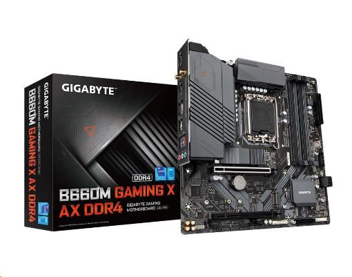 Obrázek GIGABYTE MB Sc LGA1700 B660M GAMING X AX DDR4, Intel B660, 4xDDR4, 1xDP, 1xHDMI, WI-FI, mATX