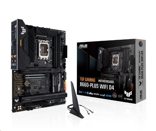 Obrázek ASUS MB Sc LGA1700 TUF GAMING B660-PLUS WIFI DDR4, Intel B660, 4xDDR4, 1xDP, 1xHDMI, WI-FI