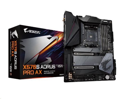 Obrázek GIGABYTE MB Sc AM4 X570S AORUS PRO AX, AMD X570, 4xDDR4, 1xHDMI, WI-FI