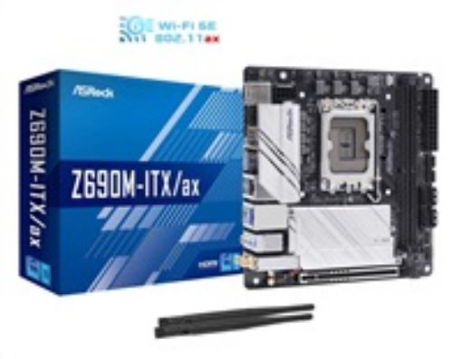 Obrázek ASRock MB Sc LGA1700 Z690M-ITX/ax, Intel Z690, 2xDDR4, 1xDP, 1xHDMI, WI-FI, mini-ITX