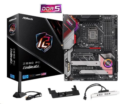 Obrázek ASRock MB Sc LGA1700 Z690 PG Velocita, Intel Z690, 4xDDR5, 1xDP, 1xHDMI, WI-FI