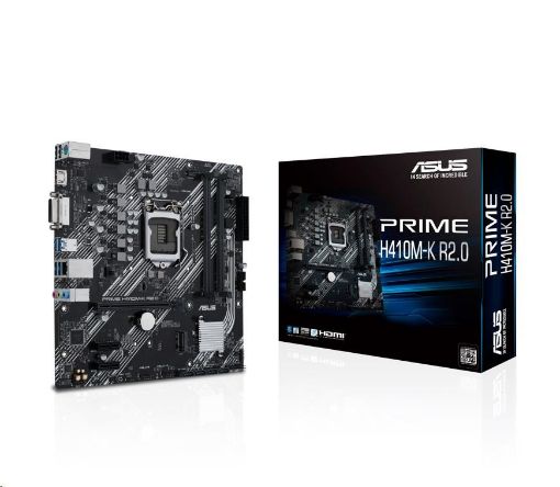 Obrázek ASUS MB Sc LGA1200 PRIME H410M-K R2.0, Intel H470, 2xDDR4, 1xHDMI, 1xDVI, mATX