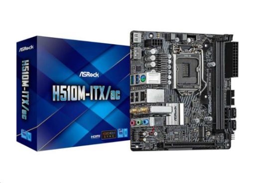 Obrázek ASRock MB Sc LGA1200 H510M-ITX/AC, Intel H510, 2xDDR4, 1xDP, 1xHDMI, WI-FI, mini-ITX