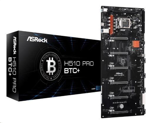 Obrázek ASRock MB Sc LGA1200 H510 PRO BTC+, Intel H510, 1xDDR4, 1xHDMI