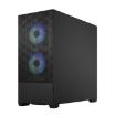 Obrázek FRACTAL DESIGN skříň Pop Air RGB Black TG Clear Tint, 2x USB 3.0, bez zdroje, ATX