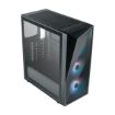 Obrázek Cooler Master case CMP 520, mini-ITX, bez zdroje, průhledná bočnice, černá