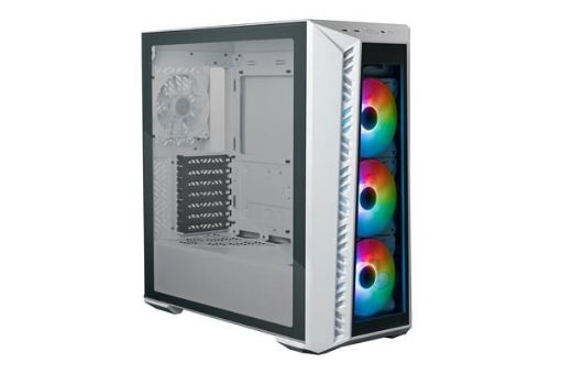 Obrázek Cooler Master case MasterBox 520 White, ATX, bez zdroje, průhledná bočnice, bílá