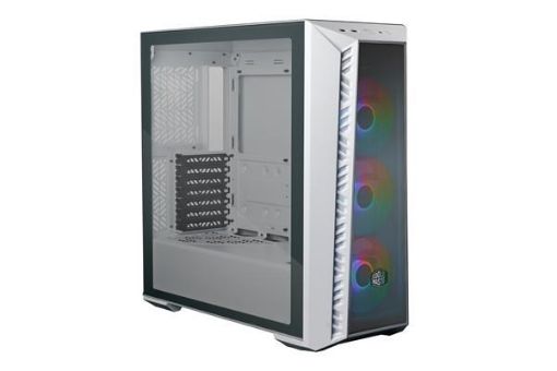 Obrázek Cooler Master case MasterBox 520 Mesh White, ATX, bez zdroje, průhledná bočnice, bílá
