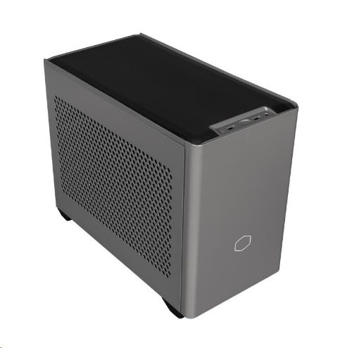 Obrázek Cooler Master case MasterBox NR200P MAX, mini-ITX, šedá, integrovaný vodní chladič, zdroj 850W