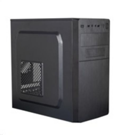 Obrázek EUROCASE skříň MC X204 black, micro tower, 2x USB 2.0, bez zdroje