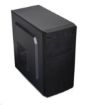 Obrázek EUROCASE skříň MC X204 black, micro tower, 2x USB 2.0, bez zdroje