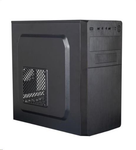 Obrázek EUROCASE skříň MC X204 EVO black, micro tower, 1x USB 3.0, 2x USB 2.0, bez zdroje