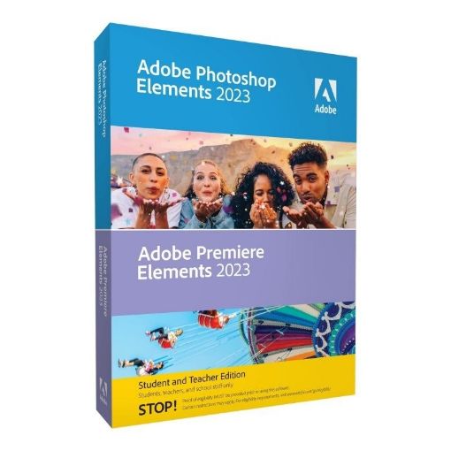 Obrázek Adobe Photoshop & Adobe Premiere Elements 2023 ENG MP STUDENT&TEACHER Edition BOX