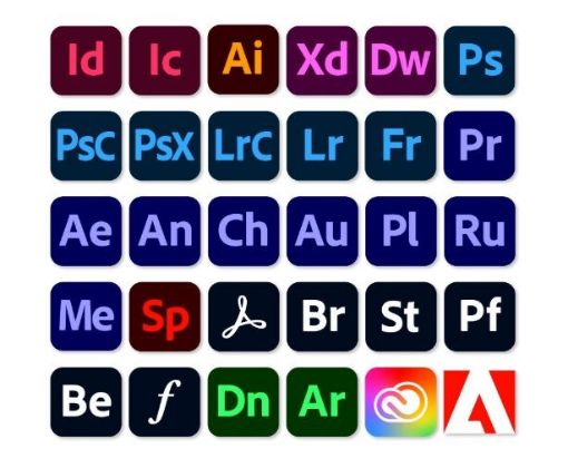 Obrázek Adobe Creative Cloud for teams All Apps MP ENG COM NEW 1 User, 12 Months, Level 1, 1-9 Lic