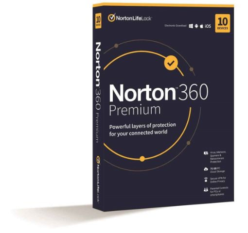 Obrázek NORTON 360 PREMIUM 75GB +VPN 1 uživatel pro 10 zařízení na 2 rok ESD