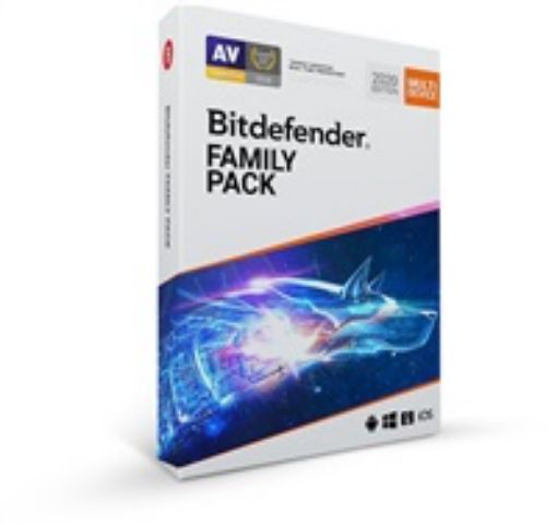 Obrázek Bitdefender Family pack - 15 zařízení na 3 roky - elektronická licence do emailu