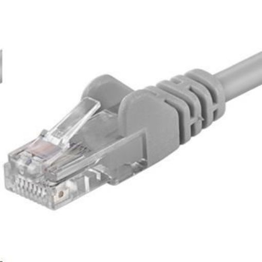 Obrázek PREMIUMCORD Patch kabel UTP RJ45-RJ45 CAT5e 3m šedá