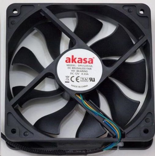 Obrázek AKASA ventilátor DFS122512L 120x120, Sleeve bearing, 17.5 dBA, 3 pin