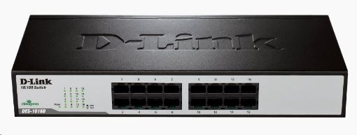 Obrázek BAZAR - D-Link DES-1016D 16-port 10/100 Desktop / Rackmount Switch - Poškozený obal (Komplet)