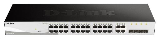 Obrázek D-Link DGS-1210-28 28-port Gigabit Smart+ Switch, 24x GbE, 4x RJ45/SFP, fanless