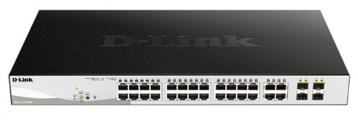 Obrázek D-Link DGS-1210-24P 28-port Smart PoE Switch, 24x GbE PoE+, 4x RJ45/SFP, PoE 193W