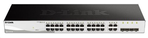 Obrázek D-Link DGS-1210-24 28-port Gigabit Smart Switch, 24x GbE, 4x RJ45/SFP, fanless