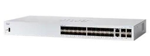 Obrázek Cisco switch CBS350-24S-4G-UK, 24xGbE SFP, 2xGbE RJ45/SFP, fanless - REFRESH