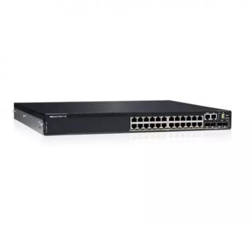 Obrázek DELL N3224PX-ON 24x1/2.5/5/10G RJ-45 4x25G SFP28 2x100G QSFP28 PoE 90W 1xAC PSU IO/PS OS6