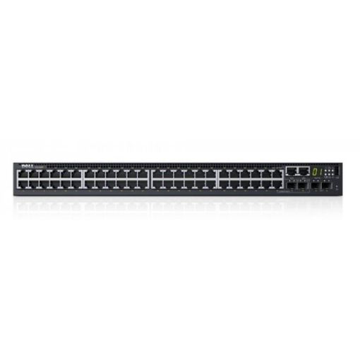 Obrázek Dell Networking S3148P L3 PoE+ 48x 1GbE 2x Combo 2x 10GbE SFP+ fixed ports Stacking IO to PSU air 1x 1100w AC PS