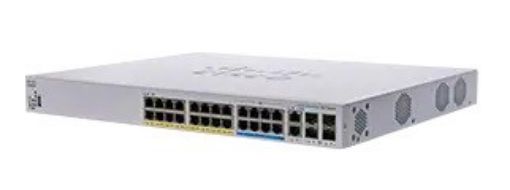 Obrázek Cisco switch CBS350-24NGP-4X-EU, 16xGbE + 8x5GbE, 2x10GbE RJ45/SFP+, 375W, PoE