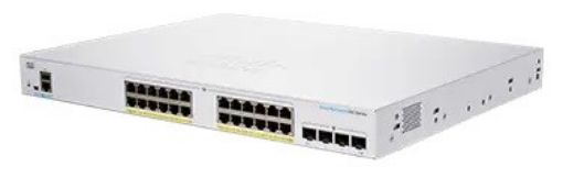 Obrázek Cisco switch CBS250-24P-4X (24xGbE,4xSFP+,24xPoE+,195W,fanless) - REFRESH