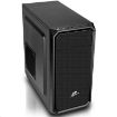 Obrázek EVOLVEO Shaw 2, case mATX, 1x 120 mm ventilátor, přední mesh panel, prachový filtr, bez zdroje, černá