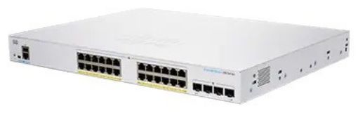 Obrázek Cisco switch CBS350-24FP-4G-EU (24xGbE,4xSFP,24xPoE+,370W) - REFRESH