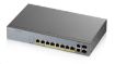 Obrázek Zyxel GS1350-12HP 12 Port smart managed CCTV PoE switch, long range, 130W, 10x GbE, 2x SFP