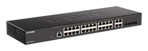 Obrázek D-Link DGS-2000-28 Managed switch, 24x GbE, 4x RJ45/SFP, fanless