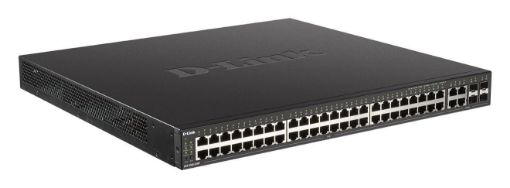 Obrázek D-Link DGS-2000-52MP Managed PoE switch, 48x GbE PoE+, 4x RJ45/SFP, PoE 370W